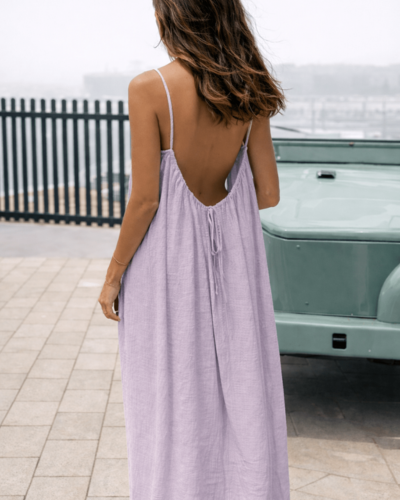 Mila - Langes Kleid mit freiem Rücken
