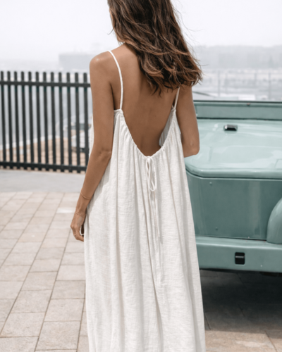 Mila - Langes Kleid mit freiem Rücken