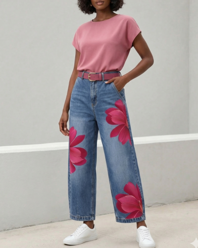 Sophia - Elegante Blumenhose