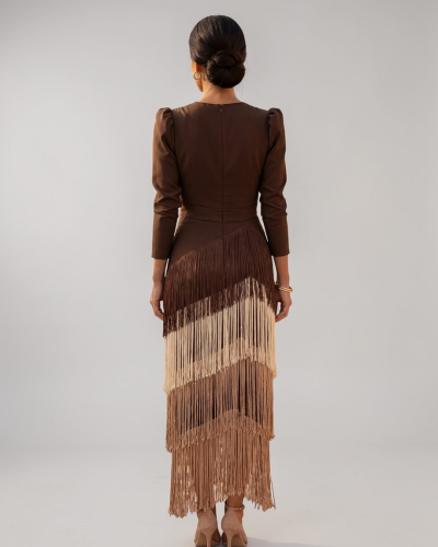 Sofia - Elegantes Fransen Kleid