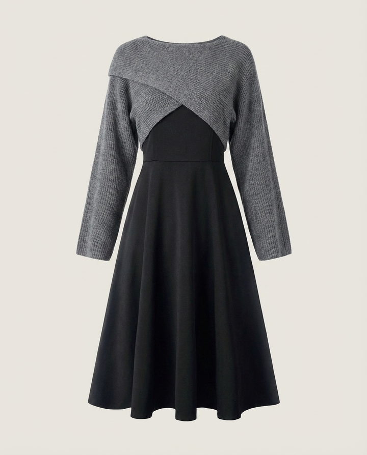 Alessia - Elegantes Strickkleid-Set