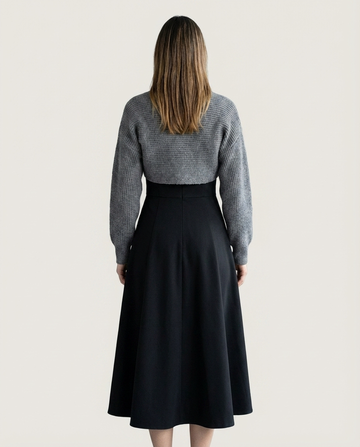 Alessia - Elegantes Strickkleid-Set