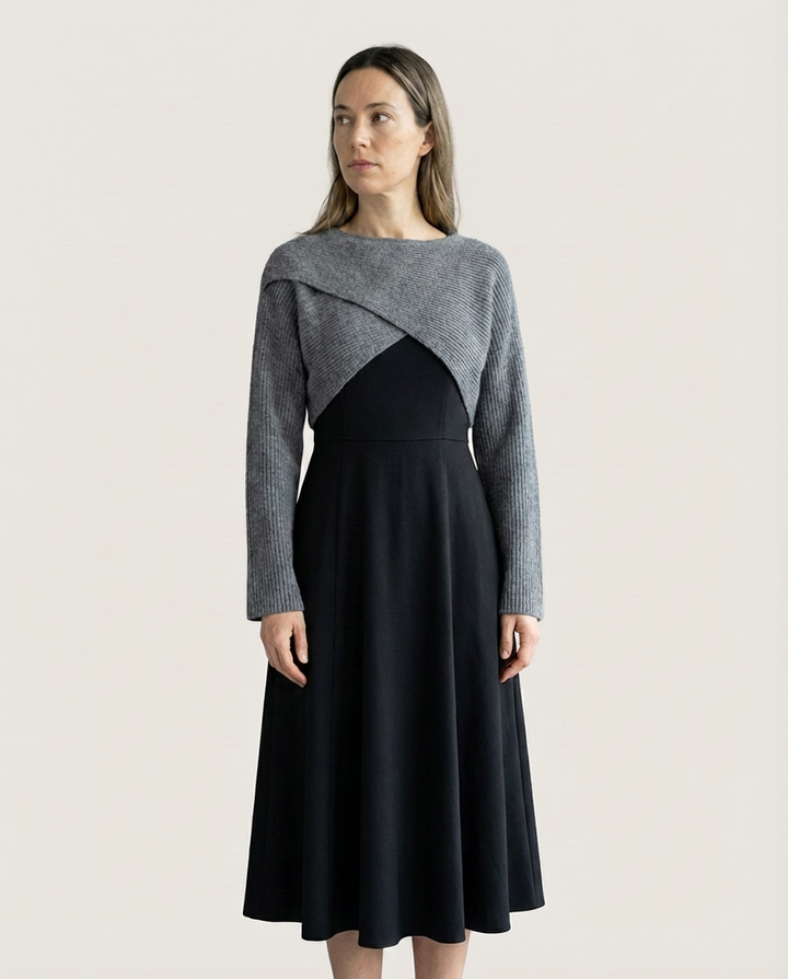 Alessia - Elegantes Strickkleid-Set