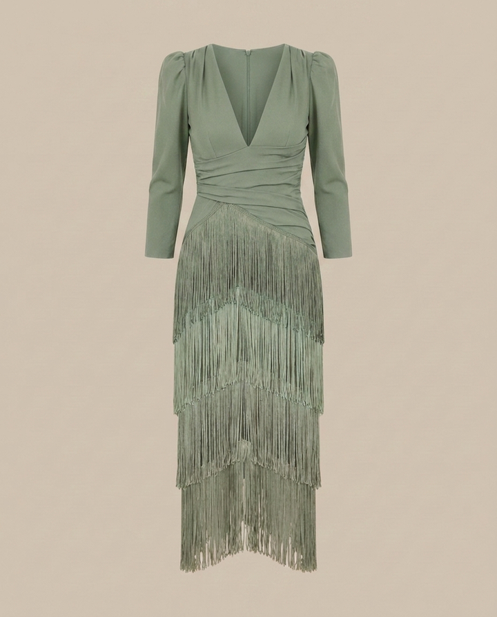 Sofia - Elegantes Fransen Kleid