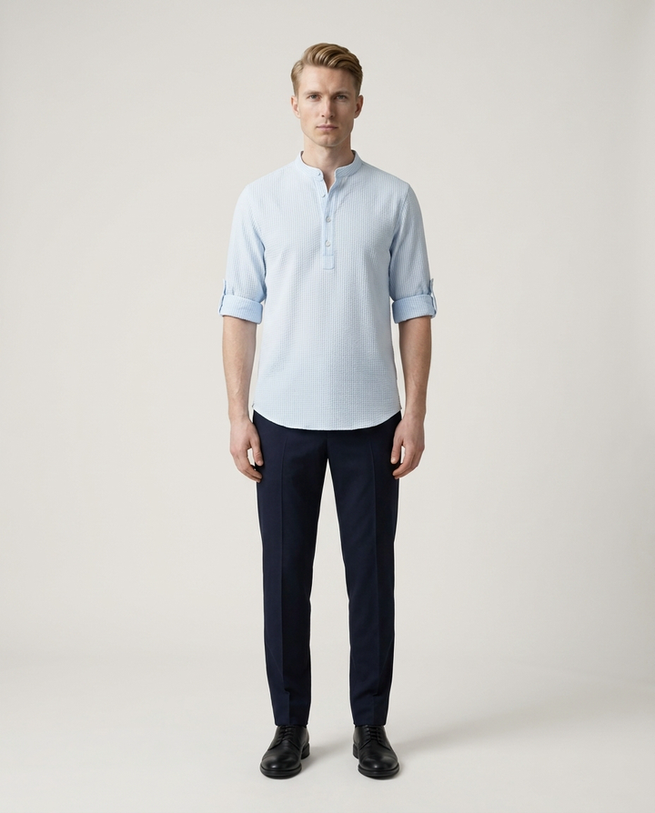 Hudson - Henley-Shirt