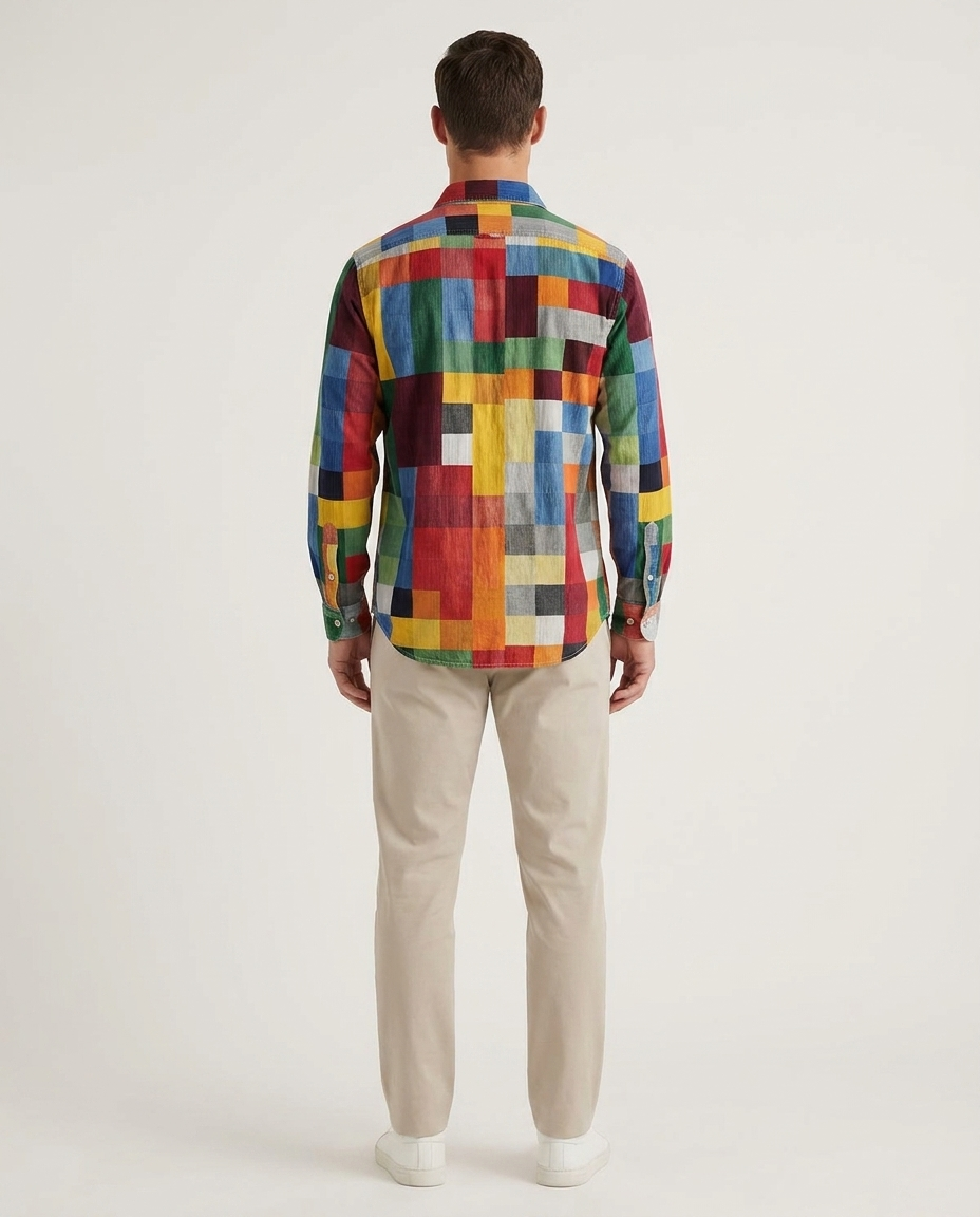 Kevin - Hochwertiges Patchwork-Hemd