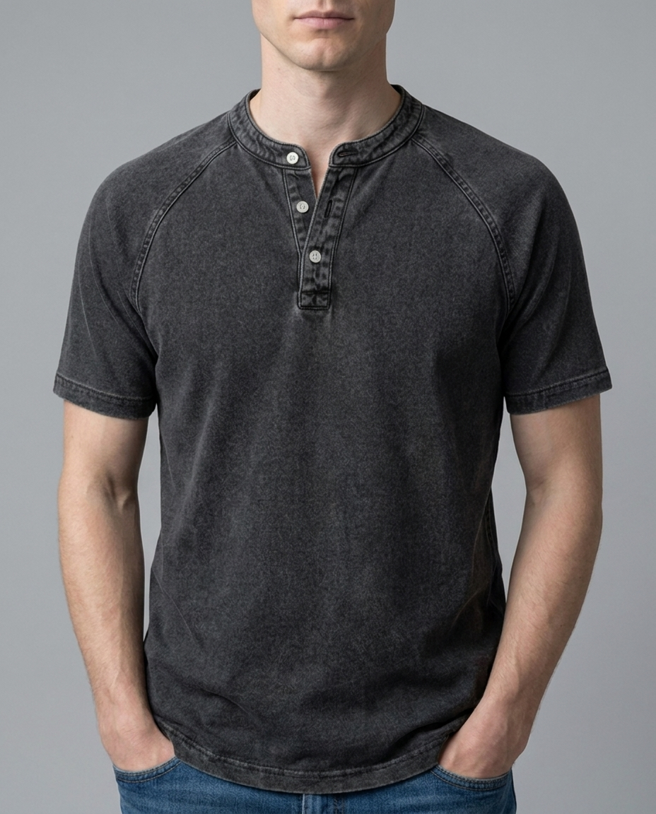 Vincent - Vintage Button-Up Hemd für Herren