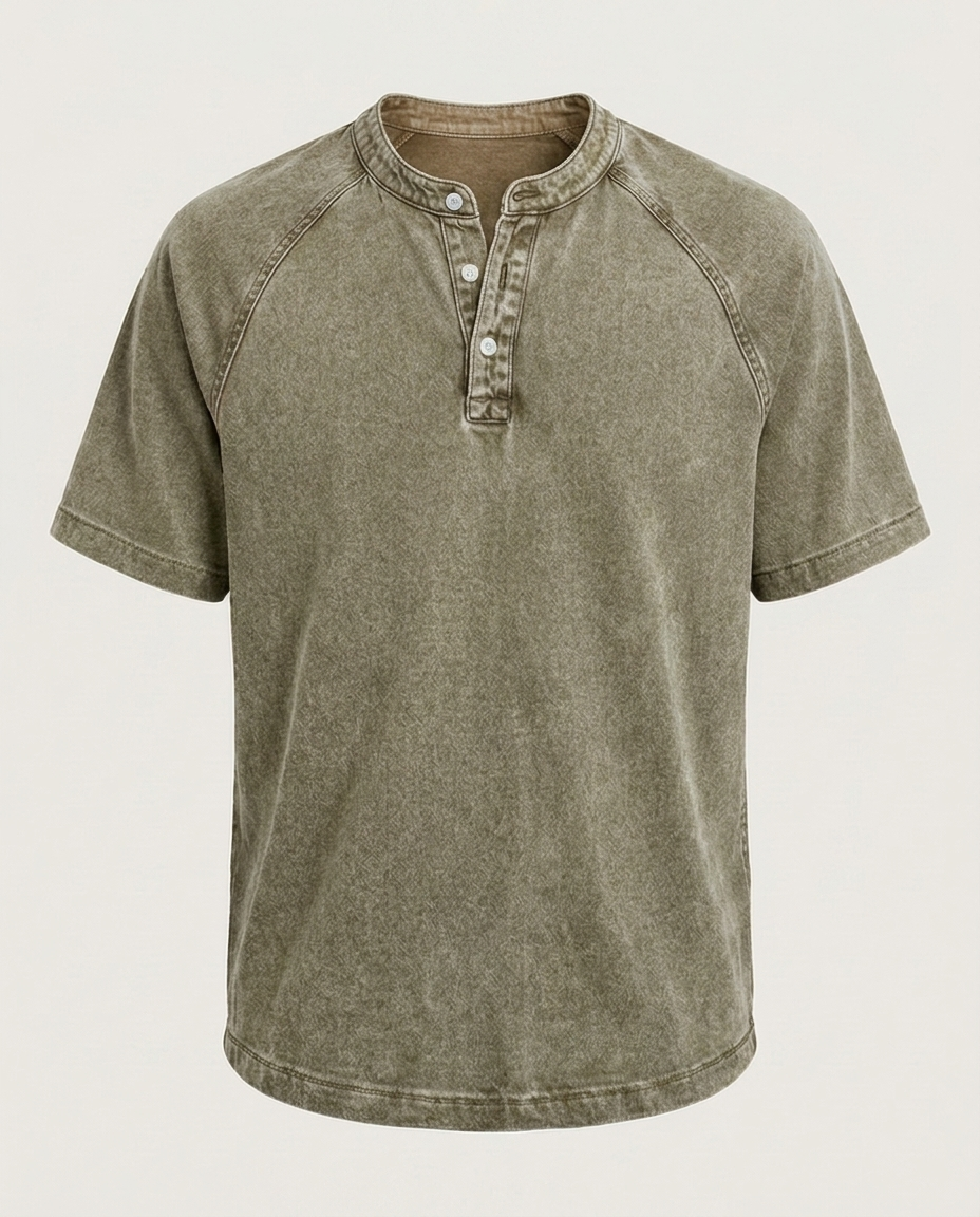 Vincent - Vintage Button-Up Hemd für Herren