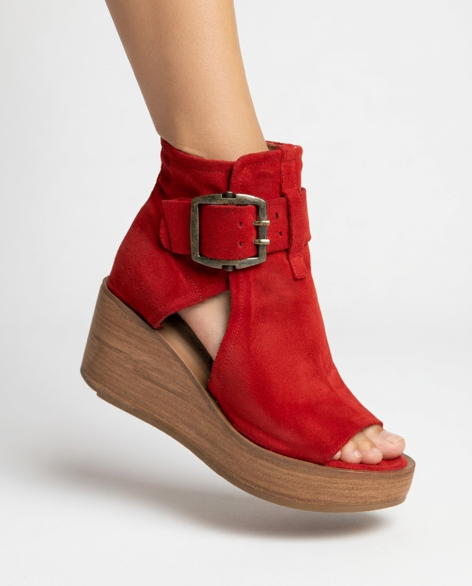 Orélisse — Offene Wedge-Stiefeletten im modernen Stil