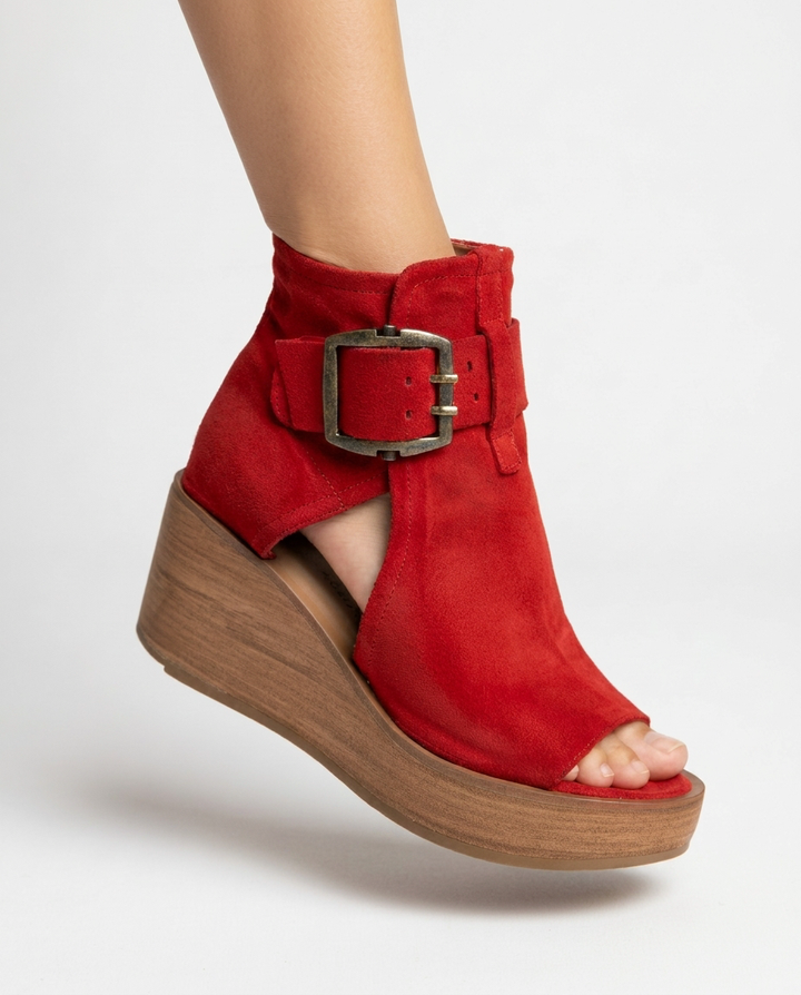 Orélisse — Offene Wedge-Stiefeletten im modernen Stil